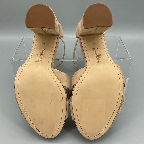 Sam Edelman Women’s Yancy Ankle Strap Sandals Tan Size 9.5M - Picture 8 of 10